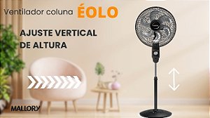 Ventilador Mallory Coluna Éolo 6 Pás 40 cm 220V B94401702