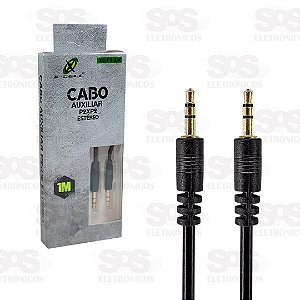 Cabo Auxiliar Áudio P2xP2 Stereo x-cell XC-P2-1M