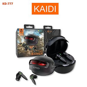 Fone De Ouvido Bluetooth TWS Versão 5.3 Bateria 5 Horas KD-777