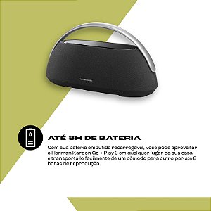 Caixa de Som Bluetooth Harman Kardon Go + Play 3, 160W Preto