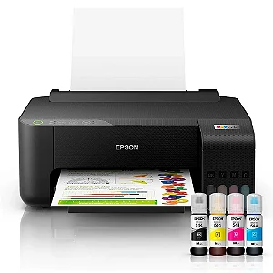 EPSON EcoTank L1250 - Impressora, tanque de Tinta Colorida, Wi-Fi Direct, Comando de voz, Bivolt, Cor: Preto