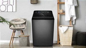 Máquina De Lavar Panasonic Antibacteria AG 18kg Titânio NA-F180P7T 220v