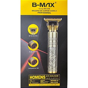 Máquina De Cortar Cabelo Profissional E Aparar Pelos Corpo Perna B-Max BM-C040 máquina de dragão