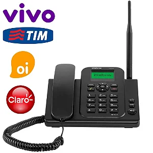 Telefone Celular Fixo 4g Cfw9041 Rural Wi-fi Preto Intelbras