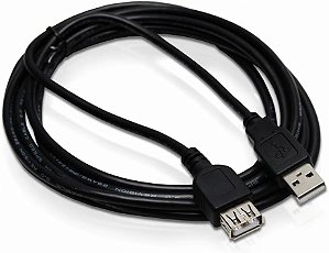 CABO EXTENSOR 2.0 USB MACHO X USB FÊMEA 1,5 METROS KAPBOM KAP-UN-1.5M
