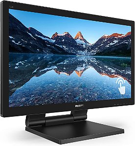 Monitor Philips 21,5" LCD LED com SmoothTouch, FHD, Widescreen TN - 222B9T Preto
