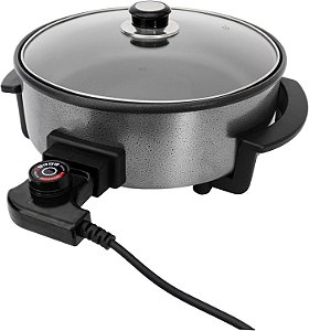 Panela Elétrica Mangiare Aperto 1l 02 Preta Redonda Agratto MANGIARE