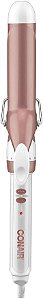 Modelador Conair Double Ceramic 32mm, Com infusão de Coco, Aloe Vera e Amêndoa CD702DBR, Branco / RoseBivolt