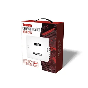 Adaptador Conversor De Vídeo Hdmi Para Vga Hdmi2vga