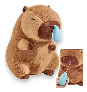 Capivara Capy Nariz Escorrendo Pelúcia Interativa, Divertida CAPIVARA-NARIZ