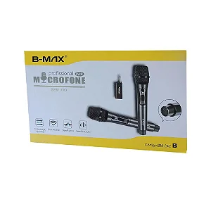 Microfone Sem Fio Profissional B-MAX BM-242C