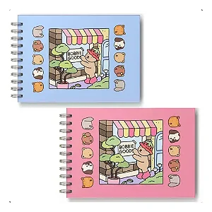 Caderno de Pintura Bobbie Goods Com 50 Folhas AZUL-ROSA
