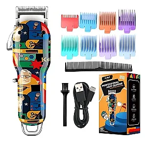 Maquina De Cortar Cabelo Profissional / Recarregável Kemei KM-MAX2092