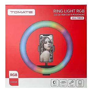Ring Light  10 Polegada Tomate MLG-110RGB