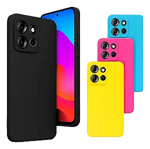 Capa de Silicone para Motorola G15 Cores Diversas CPS-MTG15-CD
