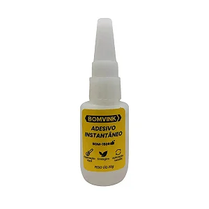 Cola Adesivo Instantâneo 20g Multiuso Bomvink BOM-1509