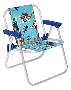 Cadeira Infantil Em Alumínio Patrulha Canina Azul Bel 023602