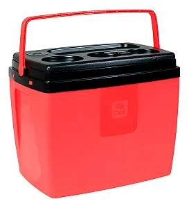 Caixa Térmica 12L Bel - Vermelha/Preta 071356