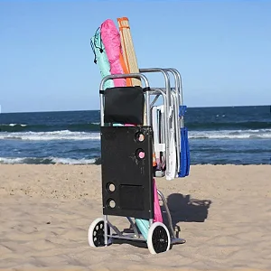 Carrinho Mesa P/ Praia Alum. Cor Preto C/ Bolsa E Avanço Bel 70440007