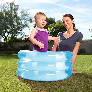 Piscina Inflável Infantil Kiddie Pool 3 Anéis 43 Litros Bel 108000
