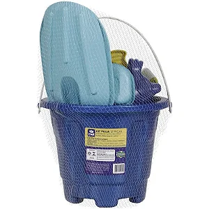 Kit Baldinho de Praia com 12 Peças Cores Sortidas 195400