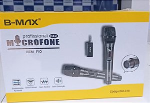 Microfone Sem Fio Profissional B-MAX BM-248