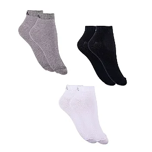 Kit Com 3 Pares De Meia Adulto Cano Curto Disinoni / Paz&amor - AE MA-CC