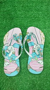 Chinelo Havaianas De Borracha Com Estampa De Cachorro Branco CH-CB