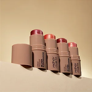 Blush Iluminador Stick Pocket Dia a Dia Mahav BSD-MH