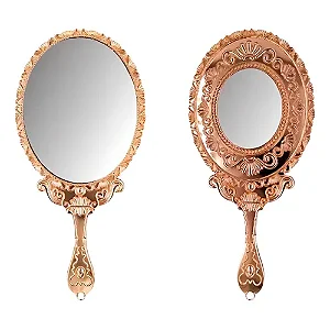 Espelho De Mao Duplo Com Aumento 5x DF306 ES06 ESPELHO