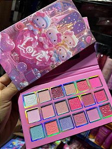 Paleta de Sombras Cores Suaves Hello Kitty MYJ-1830
