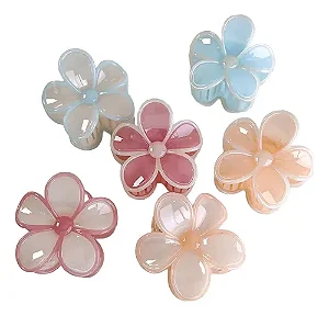 Kit 2 Presilha Piranha Flor Grande Praia Dafu  DF415-PR12302-2