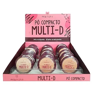 Pó Compacto Multi-D 10g Cores Médias Mia Make 395