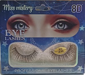 Cílios Postiços Profissionais Miss Mystery 8D A46 1087