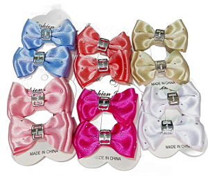 Presilhas De Cabelo Com Laço Grande Para Bebês  AF-10-5