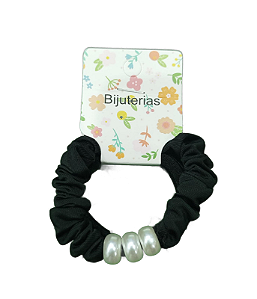 Rabico Trio Xuxinhas Preta Com Perola 122078