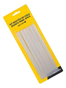 Kit Com 6 Pc De Bastão De Cola Quente 11mm X 18 Cm