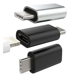 adaptador entrada Type-C saída iPhone IOS