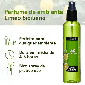 Perfuma De Ambientes Amazônia Aromas 200ml - Limão Siciliano