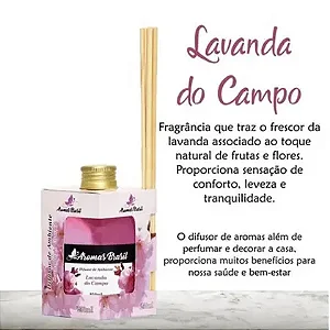 Difusor De Varetas Aromas Brasil 250ml Lavanda Do Campo - Amazônia Aromas 544