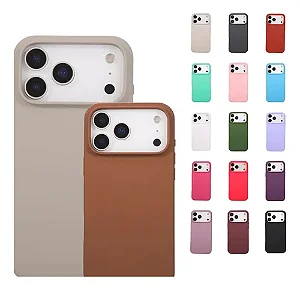 Capa Silicone Aveludada Iphone 17 Pro Max  Cores Diversas  586579