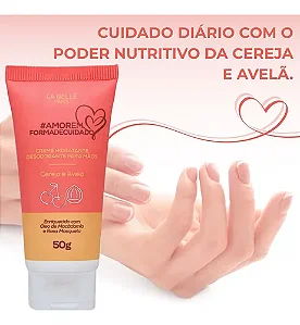Creme Hidratante Desodorante Para Mãos La Belle 50G - Cerejá e Avelã