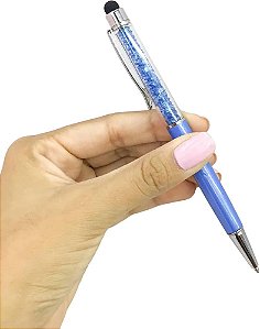 Caneta Metal Cristal Luxo Ponta Esferográfica CANETA-CRISTAL