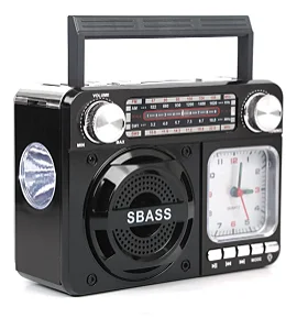 Rádio Com Relógio Kapbom KA-136