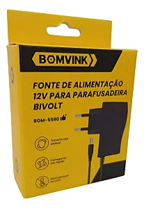 Fonte De Alimentação Para Parafusadeira Bivolt 12v BOM-5590
