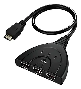 Chaveador  Switch 4K 3 Entradas 1 Saída HDMI KP-AD133