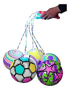Bolas De Vinil Led Colorida Com Bastão 90809