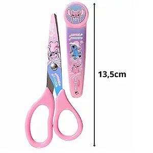 Tesoura Escolar Com Protetor Lilo & Stitch Student Scissors TESOURA-STICH