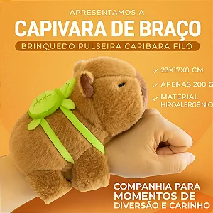 Capivara De Braço Pulseira Brinquedo Pelúcia GO-1013