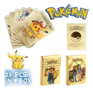 Carta Pokémon Com 25 Cartas Rara 00040